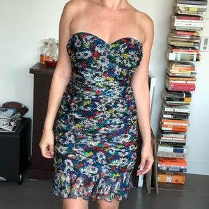 Jill Stuart floral ruched Dress